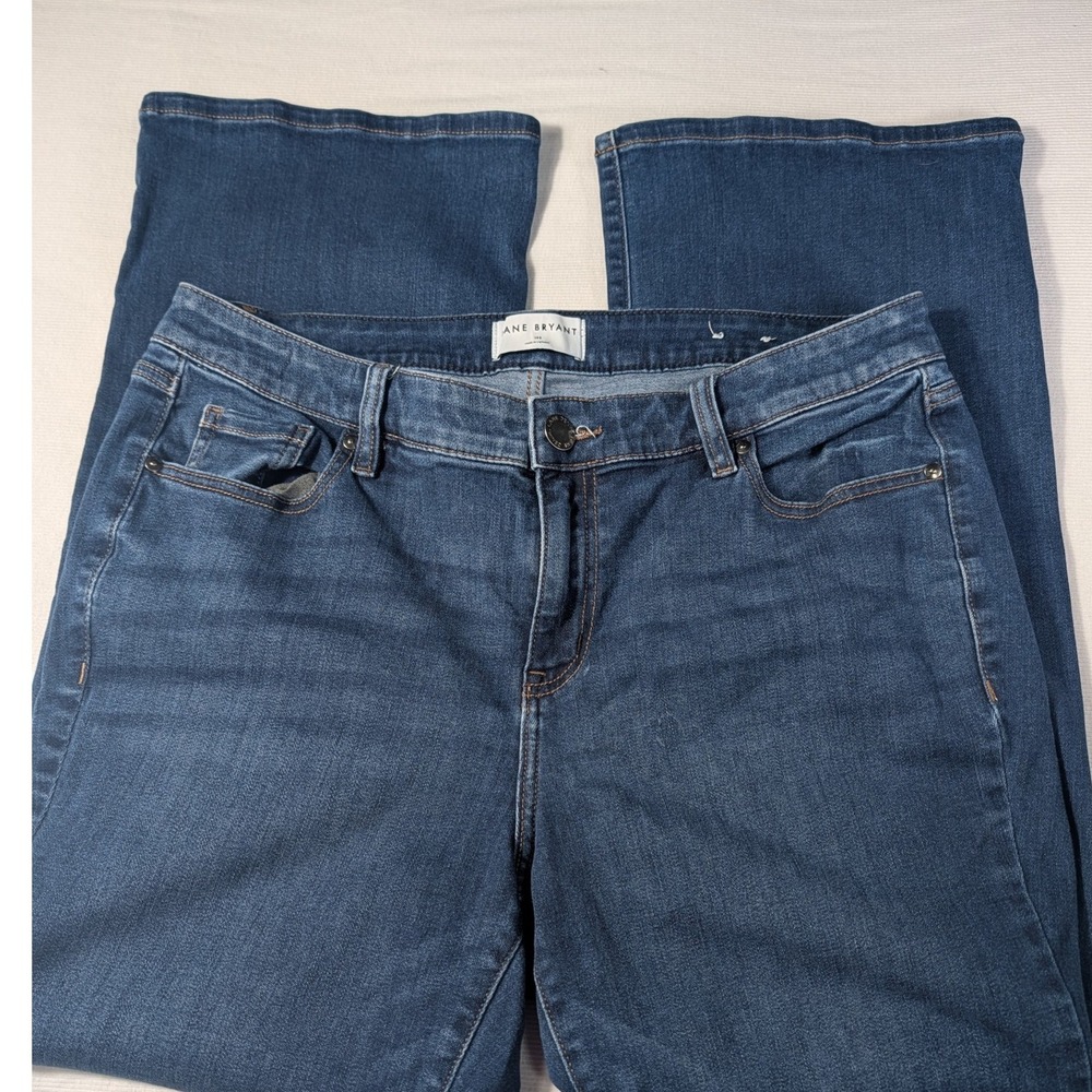 Lane Bryant Flex Magic Waistband Mid Rise Bootcut Jeans Blue 16S Short